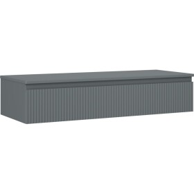 MEXEN/S - Rivel koupelnová skříňka pod umyvadlo 120 cm s deskou, 1 šuplík, reliéf , grafit mat 91A20-12023-1-BFC66