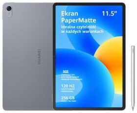 Huawei MatePad 11.5" PaperMatte WiFi 8GB/256GB šedá / 11.5" / O-C 1.8GHz / 8GB / 256GB / BT / 13 + 8MP / HuaweiOS (53013WDU)
