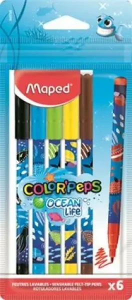MAPED Fixy Color'Peps Ocean Life Decorated 6ks (154963)
