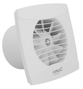 CATA - UC-12 TH koupelnový ventilátor axiální s automatem, 12W, potrubí 120, bílá 01300200