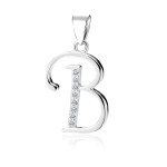 LUNICA Stříbrný přívěsek PÍSMENO B 0748