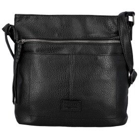 Trendy dámská koženková crossbody kabelka Westa, černá new