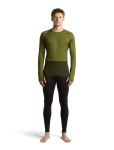 ICEBREAKER Mens Merino 200 ZoneKnit LS Crewe, Dark Loden/Sphagnum/Cb (vzorek) velikost: M