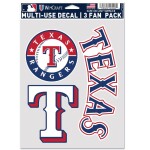 Samolepka Texas Rangers MLB Multi-Use Set (3 ks)% 1 ks