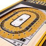 YouTheFan Dřevěná Cedule Boston Bruins NHL Banner na stěnu W Sports Stadium Logo