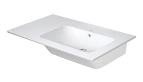 DURAVIT - ME by Starck Asymetrické umyvadlo 83x49 cm, s WonderGliss, bílá 23468300601