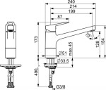 HANSA - Twist Dřezová baterie, chrom 09142285