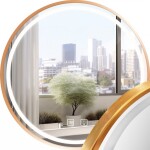 REA - Zrcadlo LED 80cm MMJ BRUSH ROSE GOLD HOM-05509