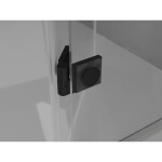 MEXEN/S - Lunar L Duo sprchový kout dveře křídlové 120 x 70, transparent, černá 834L-120L-070P-70-00