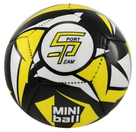 SPORTTEAM Fotbalový míč miniball černo-neonově žlutý / Míč / vel. 1 / 12 panelů / dvouvrstvý / 120-140 g