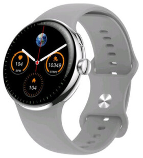 CARNEO Matrixx HR+ stříbrná / Chytré hodinky / 1.3" AMOLED / 360x360 / IP68 / BT (8588009299288)