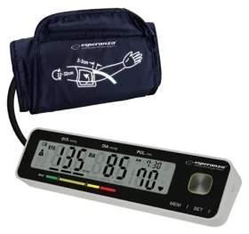 Esperanza ECB009 pažní tlakoměr / poloautomatický / LCD / paměť 2×99 / 22–32 cm / USB-C (ECB009)