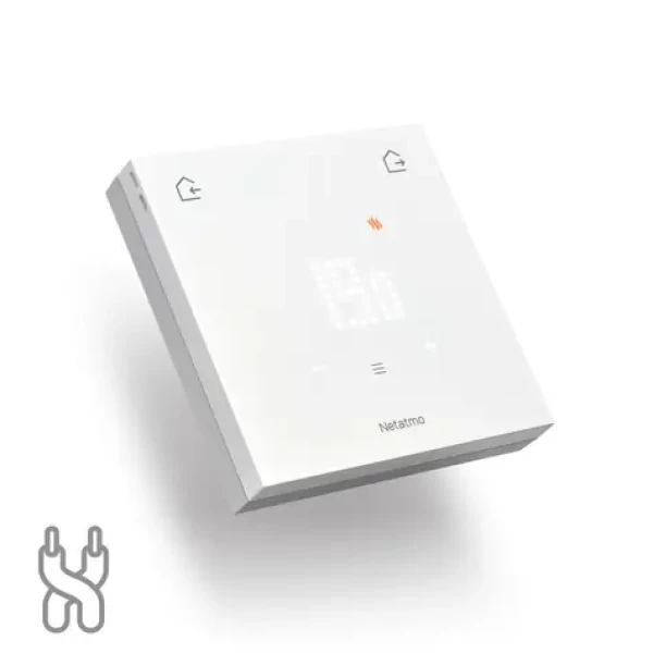 Netatmo Wired Original drátový termostat bílá / Wi-Fi / aplikace / 3x AA (ETP-EC)