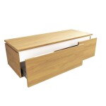 Koupelnová skříňka SAT Feel 120x30x46 cm medový dub mat SATFEEL2120DMD SATFEEL2120DMD
