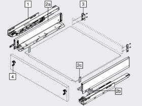 Blum K-BLUM Legrabox M 600 mm/70 kg, Blumotion/TOB, Orion šedá :: vnitřní (337677)