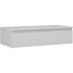 MEXEN/S - Rivel koupelnová skříňka pod umyvadlo 100 cm s deskou, 1 šuplík, reliéf , šedá mat 91A20-10023-1-BFC62