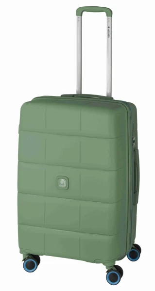 Cestovní kufr Dielle squares 4W M 210-67-33 zelená 70 L
