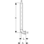 GEBERIT - Příslušenství Mezikus splachovací trubky 119.704.16.1