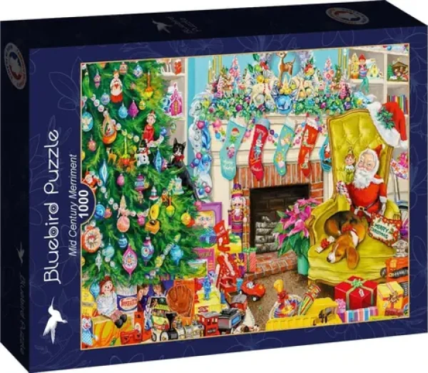 BLUEBIRD Puzzle Veselé Vánoce z 50. let