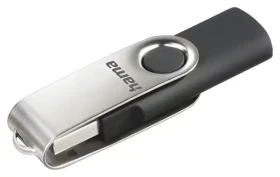 Hama Rotate FlashPen černá/stříbrná / Flash disk / USB 2.0 / 8 GB / 6 MB/s