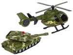 Mamido Vojenská sada tank a helikoptéra s frikčním pohonem