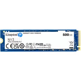 Kingston NV3 SSD 500GB / M.2 2280 / PCIe 4.0 / NVMe / R:5000MBps / W:3000MBps (SNV3S/500G)