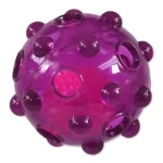 Dog Fantasy Hračka - Glow míček z TPR gumy fialová 8 cm (454-13317)
