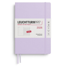 Weekly Planner & Notebook 2026 Medium (A5) Lilac