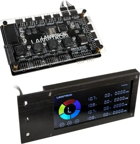 Lamptron SM436 Sync Edition černá / Kontroler ventilátorů a LED / PCI (LAMP-CA410B)