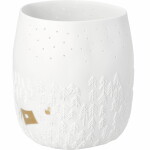 Räder Svícen na čajovou svíčku Starry Night, bílá barva, porcelán