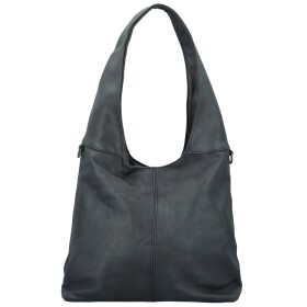 Trendy dámská koženková kabelka na rameno Marlen, tmavě modrá