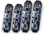XATX Potahy tlumičů na CFMOTO Gladiator X850/X1000 G3 Barva: Červená