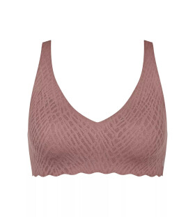 Dámská podprsenka ZERO Feel Bliss Soft bra - BROWN - hnědá 1141 - SLOGGI BROWN M