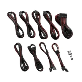 CableMod PRO ModMesh RT-Series Kabel Kits pro ASUS ROG Seasonic - černo-tmavě červená (CM-PRTS-FKIT-NKKBR-R)