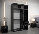 Šatní skříň Abi Bo s nástavcem Barva korpusu: Dub artisan, Rozměry: 250 cm, Dveře: Dub artisan