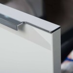 Mereo Mailo, koupelnová skříňka s umyvadlem z litého mramoru 81 cm, antracit, chrom madlo CN531M