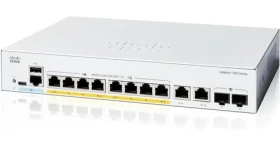 Cisco Catalyst C1300-8FP-2G / Switch / 8x GbE RJ-45 / 2x GbE/SFP combo / PoE+ 120W / fanless / REFRESH (C1300-8FP-2G-RF)