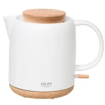 Adler AD 1304 bílá / Rychlovarná konvice / 1200W / 1L / keramická (AD 1304)