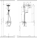 HANSGROHE - Crometta Sprchový set Showerpipe S 240 s baterií, chrom 27269000
