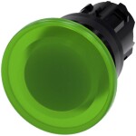 Siemens 3SU10011BD400AA0 3SU1001-1BD40-0AA0 hřibové tlačítko plastový přední prstenec tlačítko černá, zelená 1 ks