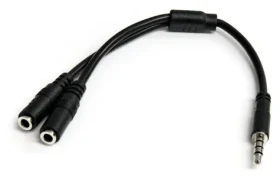 StarTech adaptér headset 3,5 mm na 2x 3,5 mm černá / Adaptér / 0,2 m (MUYHSMFF)