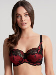 Vyztužená podprsenka Panache Clara Full Cup noir ruby 7255A 70DD