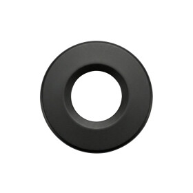 CERANO - Krytka přepadu umyvadla - kruh - nerezová ocel - černá matná CER-666025