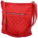 Elegantní dámská koženková crossbody Ditte, červená