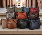 Módní dámská koženková crossbody kabelka Coveri Kisha, coffee