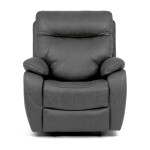 Polohovací křeslo, elektrické zabudované ovládání, šedá, látka vintage, TV-4094 GREY3