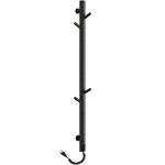 CERANO Elektrický sušák ručníků Ramus, s displejem - 160W - černá strukturovaná matná - 1400x30 mm