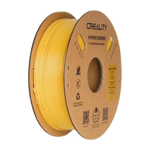 Creality Filament Hyper PLA zlatá / struna pro 3D tiskárnu / Hyper PLA / 1.75mm / 1kg (3399010266)