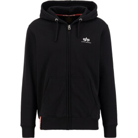 Alpha Industries Mikina Basic Zip Hoody SL černá XXL