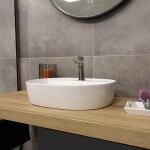 Mereo Umyvadlo na desku bez přepadu, Lota, 505x385x120 mm, keramické UC513912O